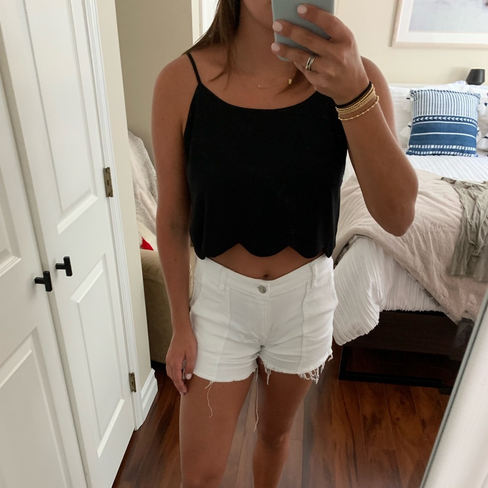 Black crop top
